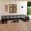 11-tlg. Garten-Lounge-Set Massivholz Kiefer