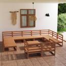 12-tlg. Garten-Lounge-Set Massivholz Kiefer