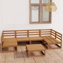 7-tlg. Garten-Lounge-Set Massivholz Kiefer