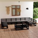 12-tlg. Garten-Lounge-Set Massivholz Kiefer