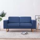 2-Sitzer-Sofa Stoff Blau