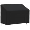 Abdeckung für 2-Sitzer-Bank Schwarz 134x70x65/94 cm 420D Oxford