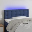 LED Kopfteil Blau 80x5x78/88 cm Stoff