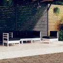 5-tlg. Garten-Lounge-Set mit Kissen Kiefer Massivholz