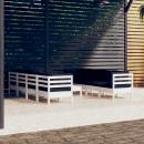 9-tlg. Garten-Lounge-Set mit Kissen Kiefer Massivholz