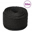 Arbeitsseil Schwarz 12 mm 50 m Polypropylen