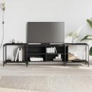 TV-Schrank Schwarz 203x37x50 cm Holzwerkstoff