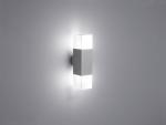 ARDEBO.de Trio Hudson Außen-Wandleuchte, LED, 2x4W, 2x320lm, E14, titanfarbig/weiß (220060287)