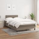 Boxspringbett mit Matratze Taupe 120x200 cm Stoff