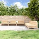 6-tlg. Garten-Lounge-Set Massivholz Kiefer