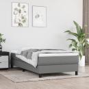 Boxspringbett mit Matratze Dunkelgrau 90x200 cm Stoff