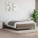 Boxspringbett mit Matratze Taupe 140x200 cm Stoff