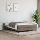 Boxspringbett mit Matratze Taupe 160x200 cm Stoff