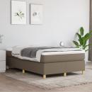 Boxspringbett mit Matratze Taupe 120x200 cm Stoff