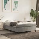 Boxspringbett mit Matratze Hellgrau 140x190 cm Samt