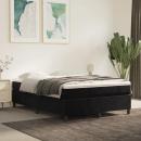 Boxspringbett mit Matratze Schwarz 140x190 cm Samt