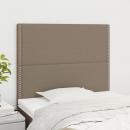 Kopfteile 2 Stk. Taupe 90x5x78/88 cm Stoff