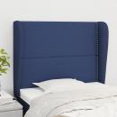 Kopfteil mit Ohren Blau 93x23x118/128 cm Stoff