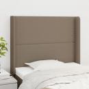 Kopfteil mit Ohren Taupe 83x16x118/128 cm Stoff