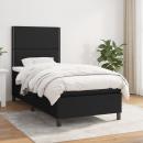 Boxspringbett mit Matratze Schwarz 90x190 cm Stoff