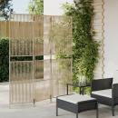 Paravent 3-tlg. Beige Poly Rattan