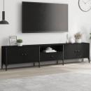 TV-Schrank mit Schublade Schwarz 200x25x44 cm Holzwerkstoff