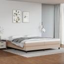 Boxspringbett Matratze Cappuccino-Braun 200x200cm Kunstleder