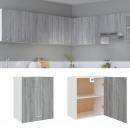 Hängeschrank Grau Sonoma 50x31x60 cm Holzwerkstoff