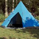 Tipi-Campingzelt 4 Personen Blau Wasserdicht