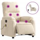 Massagesessel Elektrisch Beige Mikrofasergewebe