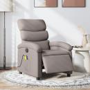 Massagesessel Elektrisch Taupe Stoff