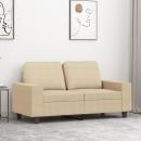 2-Sitzer-Sofa Creme 120 cm Stoff