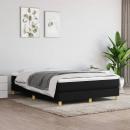 Boxspringbett mit Matratze Schwarz 140x190 cm Stoff