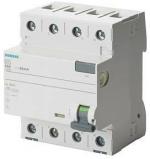 Siemens 5SV36426 FI-Schutzschalter, 4-polig, Typ A, 25A, 300mA, 400V