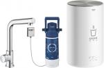 GROHE Standventil und Boiler Red Mono, 30339, M-Size, L-Auslauf, chrom (30339001)