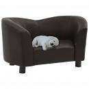 Hundesofa Braun 67x41x39 cm Kunstleder 