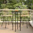 Barhocker 2 Stk. 45x56x103,5 cm PE-Rattan und Stahl