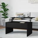 Couchtisch Schwarz 80x50,5x41,5 cm Holzwerkstoff