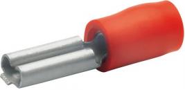 ARDEBO.de Klauke 820/1 Flachsteckhülsen, isoliert, 0,5-1 mm², rot, 100 Stck.