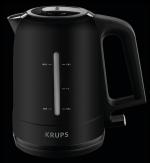 ARDEBO.de Krups Proaroma BW2448 Wasserkocher, 2400 W, 1,6l, Wasserstandsanzeige, schwarz