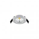 ARDEBO.de EVN LED Deckeneinbauleuchte Rund - schwenkbar IP44 - 200-240V, 6W, 683lm, 3000K, chrom (ESW44N61502)