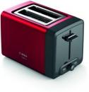 ARDEBO.de Bosch TAT4P424DE Kompakt Toaster, 970W, Auftau- und Aufwärmfunktion, Gleichmäßiges Röstbild, DesignLine, Rot