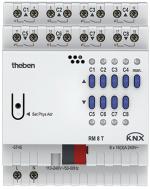 ARDEBO.de Theben RM 8 T KNX 8-fach Schaltaktor/4-fach Jalousieaktor, 2000 Watt (4940200)