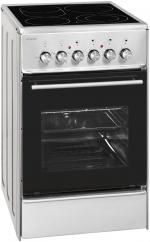 Exquisit ECM 5-4 IBZ EEK: A Elektro-Standherd mit Glaskeramikfeld, 46L, inox (0480043)