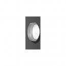 RZB Wand- und Deckenleuchte Rounded midi, LED, 10W, 4000K, IP66, silber metallic (582005.004)