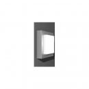 RZB Wand- und Deckenleuchte Cadero quadra, LED, 12W, 3000K, IP65, silber metallic (581637.004)