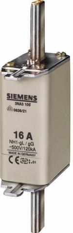 Siemens 3NA3122 NH-Sicherungseinsätze GL/GG 63A, 3 Stck.