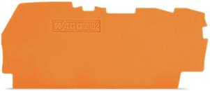 ARDEBO.de Wago 2102-1392 Abschluss- und Zwischenplatte 0,8 mm dick, orange