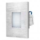 EVN LED Wandeinbauleuchte - Edelstahl IP44 - 220-240V - 1,8W - 3000K - 55lm (LQ41802)