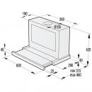 Gorenje BHP643A5BG Flachschirmhaube, 60 cm breit, 610 m³/h, TouchBedienung, 3 Leistungsstufen, Timerfunktion, schwarz